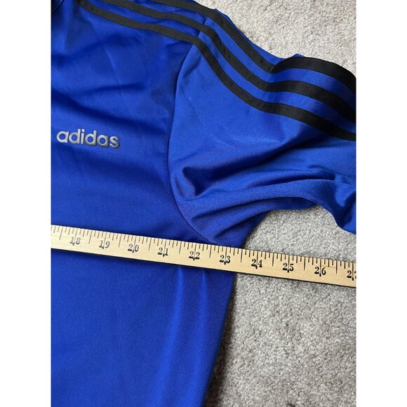 Adidas Track Jacket Men’s‎ Sz XL Tricot Full Zip Blue Essentials 3 Stripe DU0449 - Picture 5 of 7